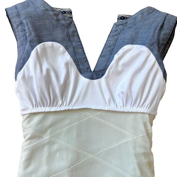 NYDJ Denim Built in Shape Wear Shift Dress - Picture 7 of 16